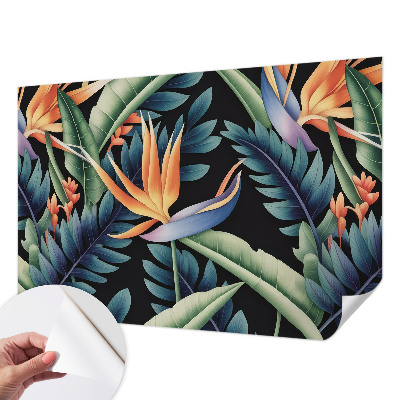 Peel and stick wall mural for living room Paradise theme