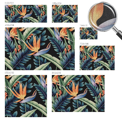 Peel and stick wall mural for living room Paradise theme