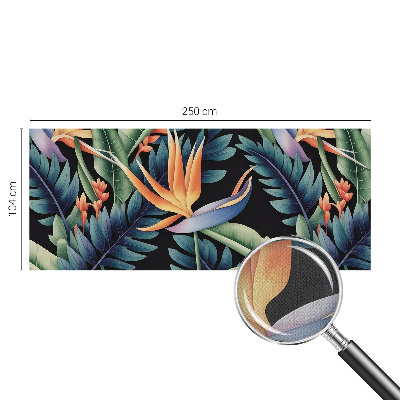 Peel and stick wall mural for living room with a paradise theme