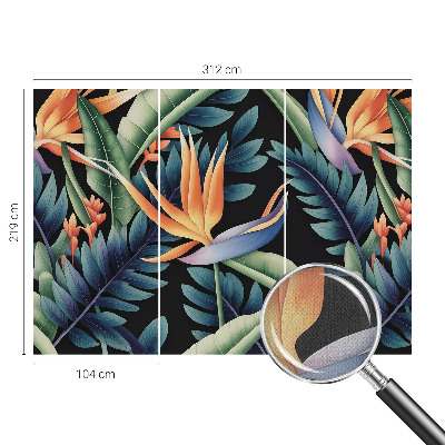 Peel and stick wall mural for living room Paradise theme