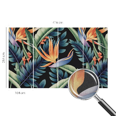 Peel and stick wall mural for living room with a paradise theme