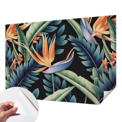 Peel and stick wall mural for living room Paradise theme