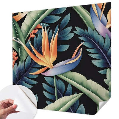 Peel and stick wall mural for living room Paradise theme