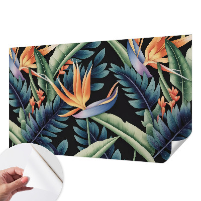 Peel and stick wall mural for living room Paradise theme