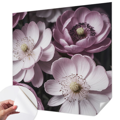 Removable wall mural wallpaper Floral elegance