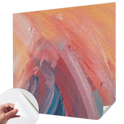 Peel and stick wall mural for kids' room with a colorful explosion design