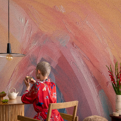 Peel and stick wall mural for kids' room Colorful explosions