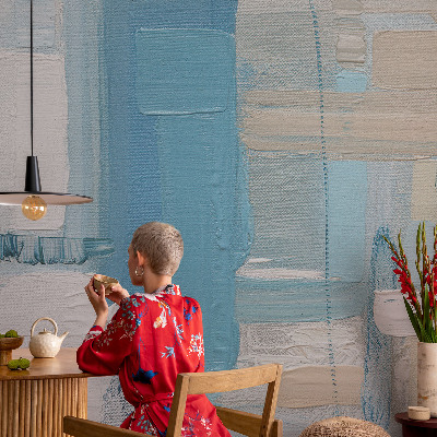 3D wall mural with a modern harmony design