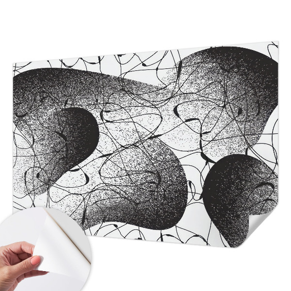 3D photo wallpaper mural with an abstract pattern