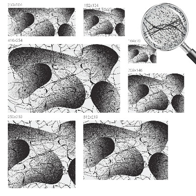 3D photo wallpaper mural with an abstract pattern