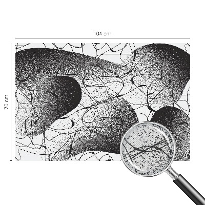 3D photo wallpaper mural with an abstract pattern