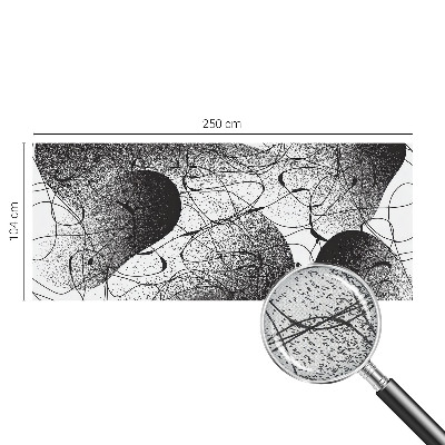 3D photo wallpaper mural with an abstract pattern