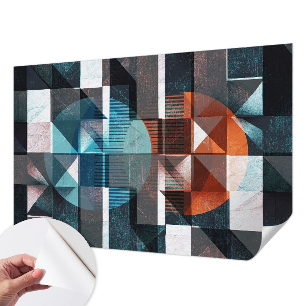 Baby room wall mural Abstract forms