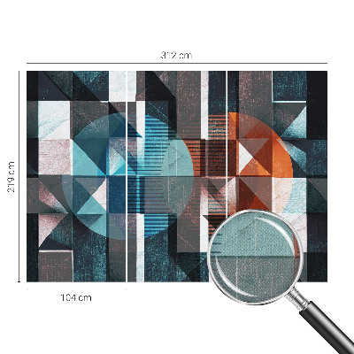 Baby room wall mural Abstract forms