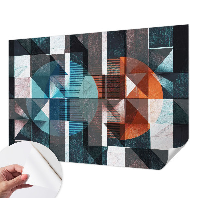 Baby room wall mural Abstract forms