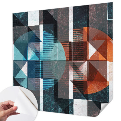 Baby room wall mural Abstract forms