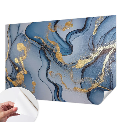 Children's wall mural Blue waves