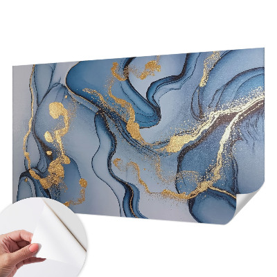 Children's wall mural Blue waves