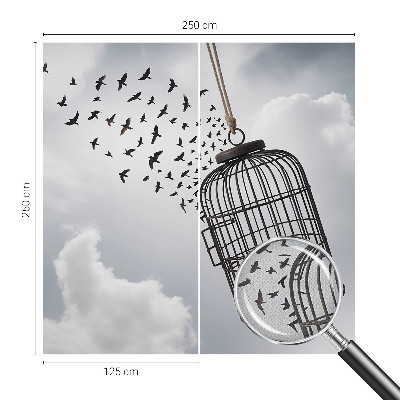 Self-adhesive wall mural Flying birds