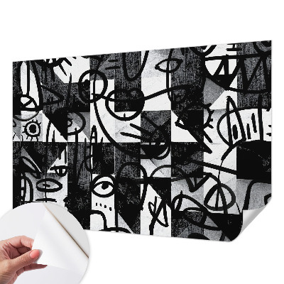 Stick-on wall mural Drawing chaos