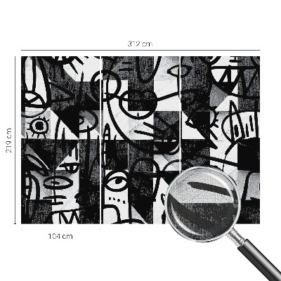 Stick-on wall mural Drawing chaos