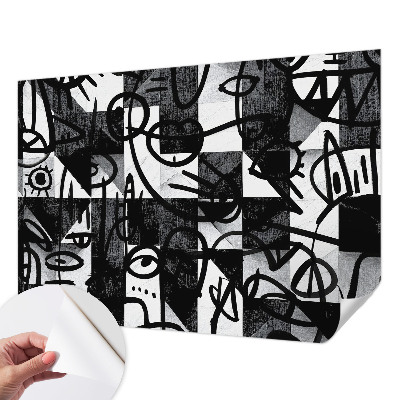 Stick-on wall mural Drawing chaos