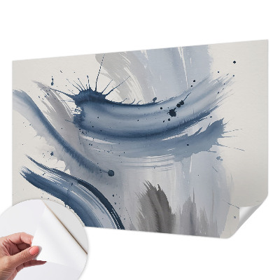 3D wall mural Artistic strokes