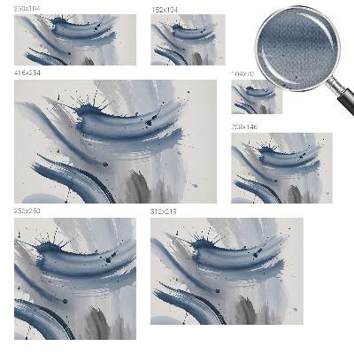 3D wall mural Artistic strokes