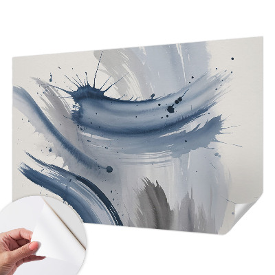 3D wall mural Artistic strokes