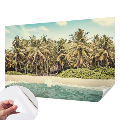 Nursery wall mural Tropical beach