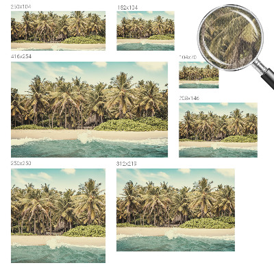 Nursery wall mural Tropical beach