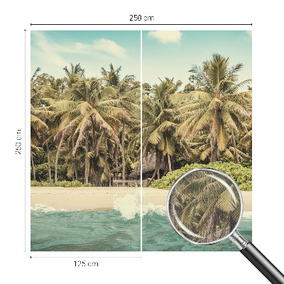 Nursery wall mural Tropical beach