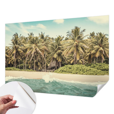 Nursery wall mural Tropical beach