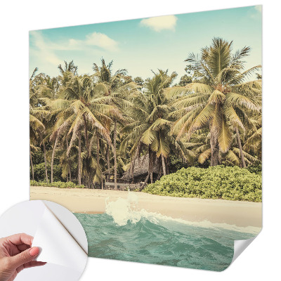 Nursery wall mural Tropical beach