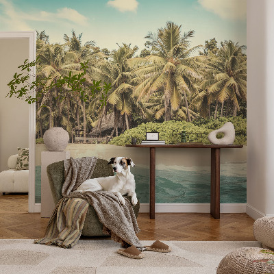 Nursery wall mural Tropical beach