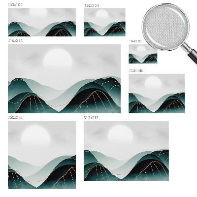 Self-adhesive wall mural featuring the artwork 