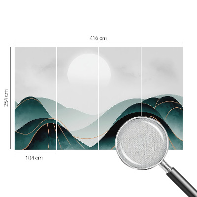 Self-adhesive wall mural featuring the artwork 