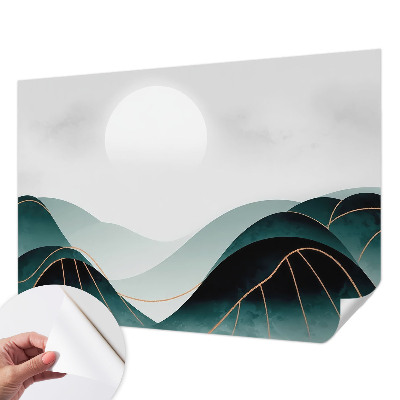 Self-adhesive wall mural featuring the artwork 