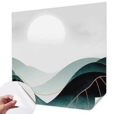 Self-adhesive wall mural featuring the artwork 