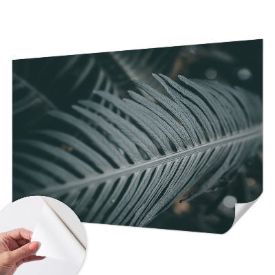 Children's wall mural Green leaf