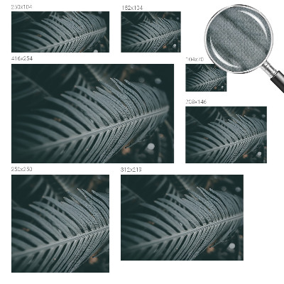 Children's wall mural Green leaf