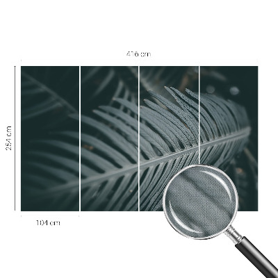 Children's wall mural Green leaf