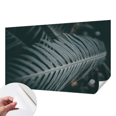 Children's wall mural Green leaf