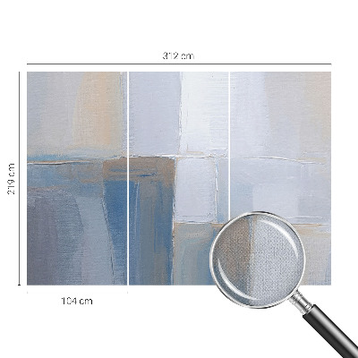 Baby room wall mural with a harmonious abstract design