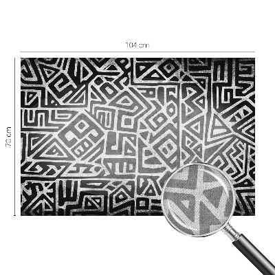 Self-adhesive photo wallpaper with a geometric maze design