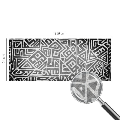 Self-adhesive photo wallpaper with a geometric maze design