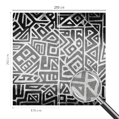 Self-adhesive photo wallpaper with a geometric maze design