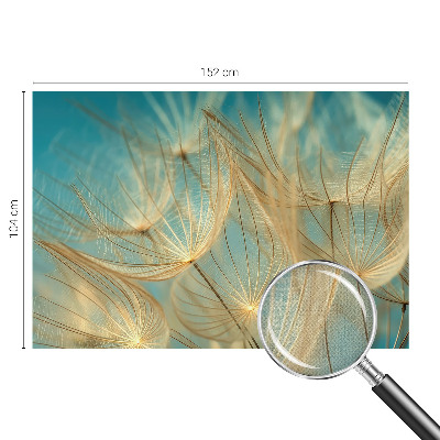 Removable wall mural wallpaper with an ethereal dandelion design