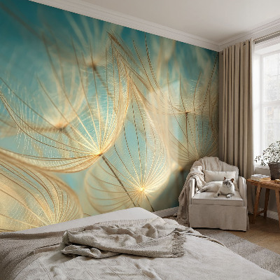 Removable wall mural wallpaper Ethereal dandelions