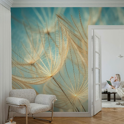 Removable wall mural wallpaper Ethereal dandelions